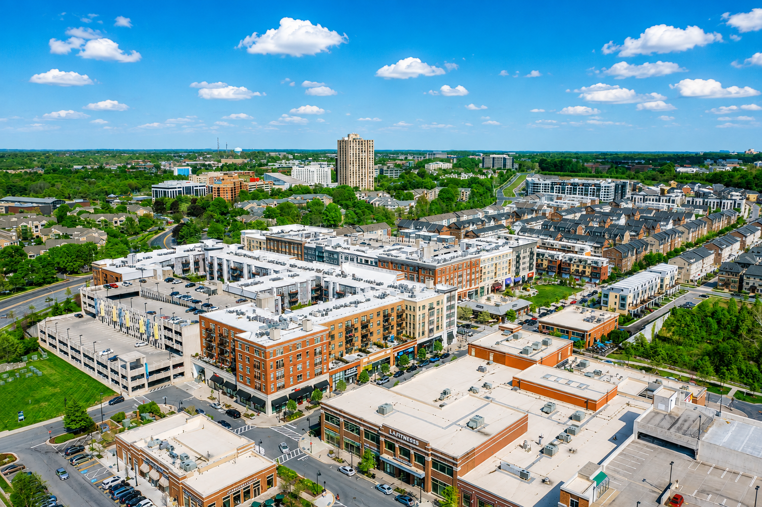 Downtown Crown aerial view