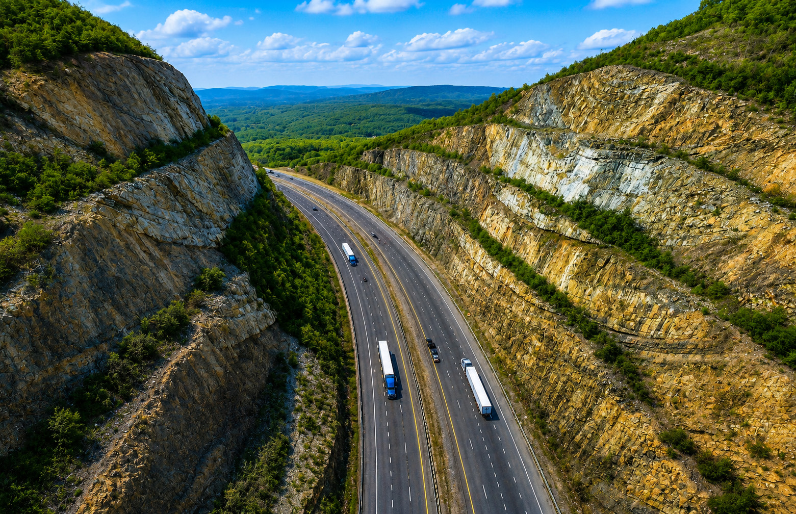 Sideling Hill aerial view